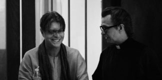 David Bowie i Gary Oldman na planie teledysku "The Next Day"