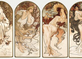 Alfons Mucha Cztery pory roku