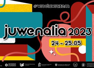 oficjalny plakat wydarzenia Juwenalia 2023 #WrocławRazem