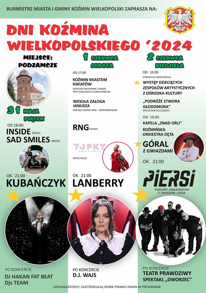 Dni Koźmina Wielkopolskiego 2024