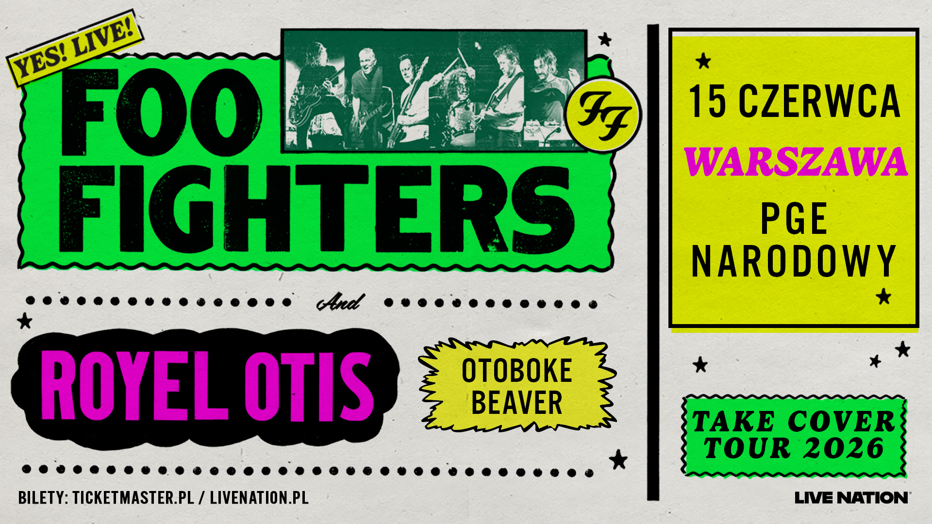 Foo Fighters wystąpi na Stadionie Narodowym!