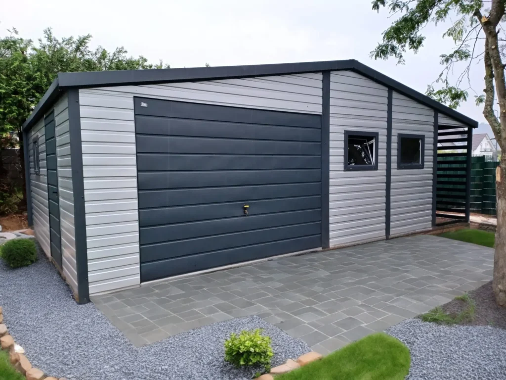 Garaże blaszane – rodzaje konstrukcji z blachy