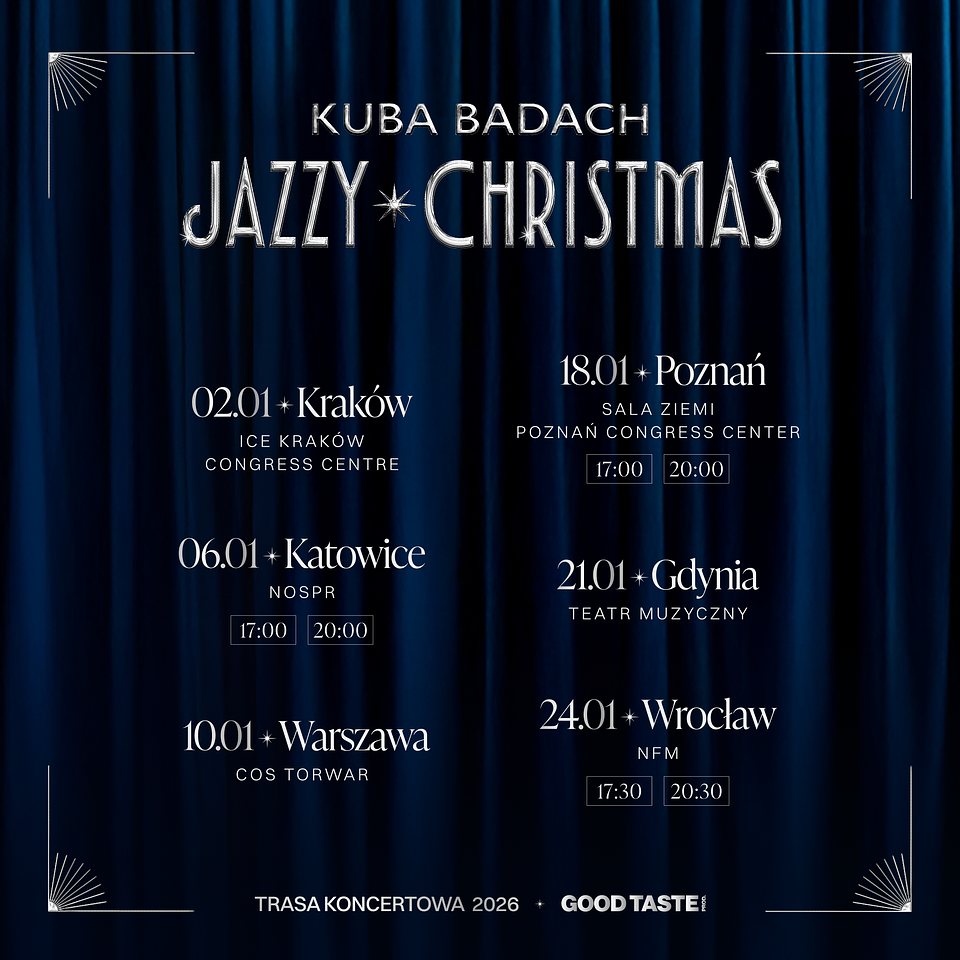 Matt Dusk, Natalia Kukulska i Andrzej Piaseczny na trasie Jazzy Christmas z Kubą Badachem