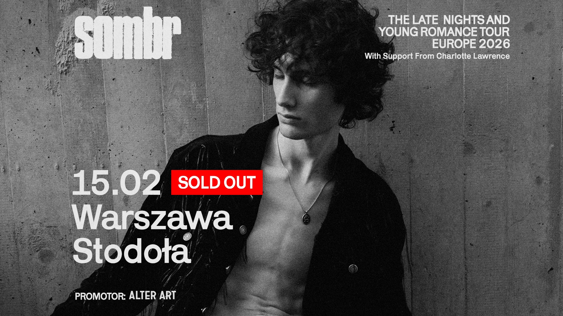 Koncert sombr w Warszawie