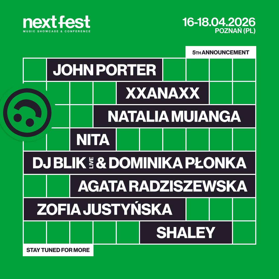 John Porter i inni w kolejnych ogłoszeniach Next Fest