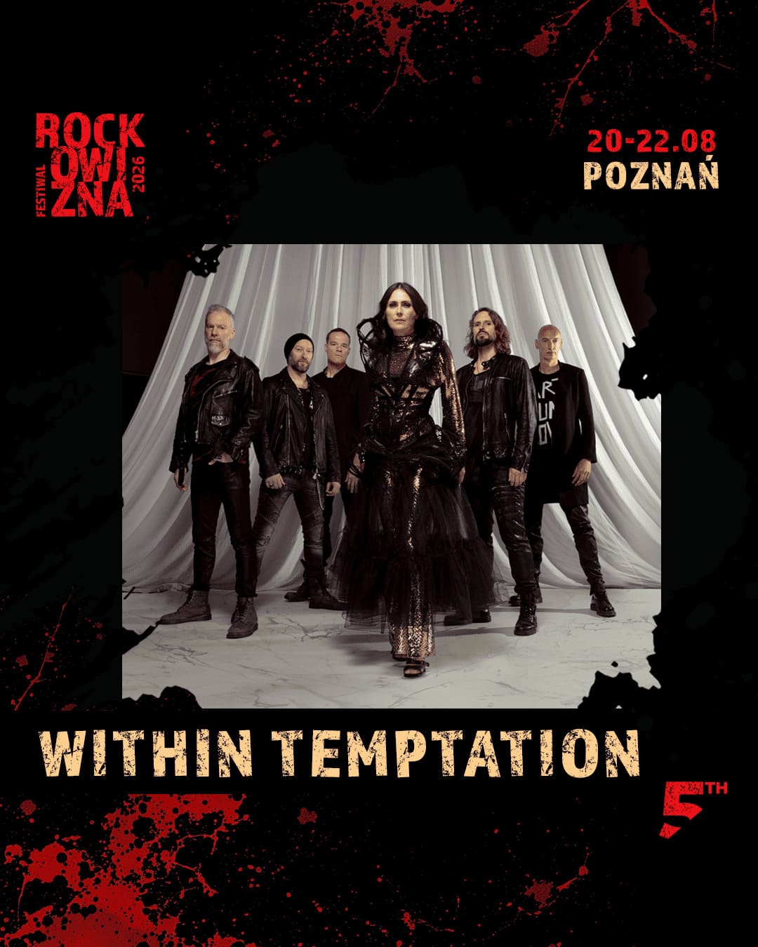 Within Temptation – symfoniczny rock na światowym poziomie podczas Rockowizny 2026 w Poznaniu!