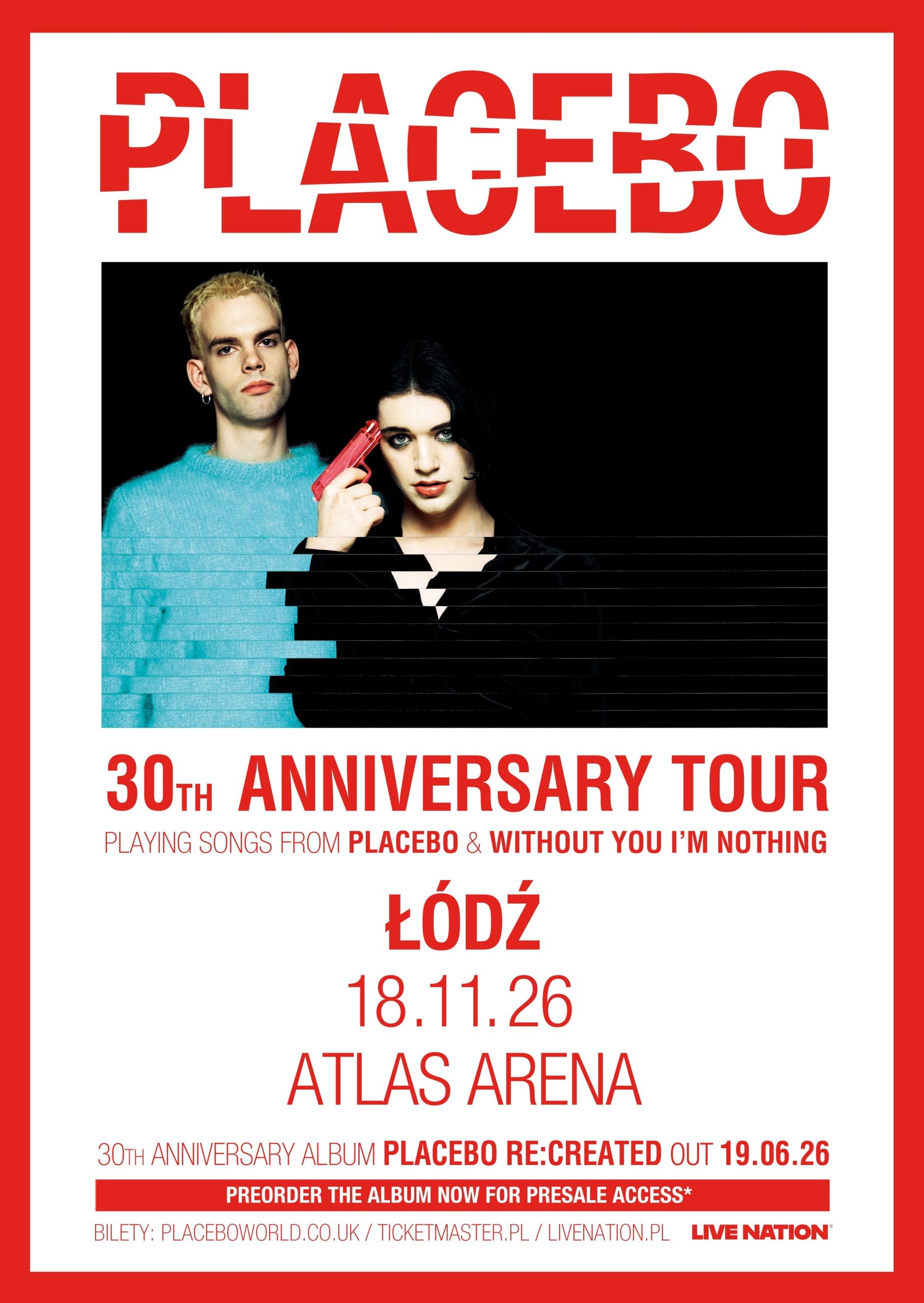 Placebo wystąpi w Polsce!