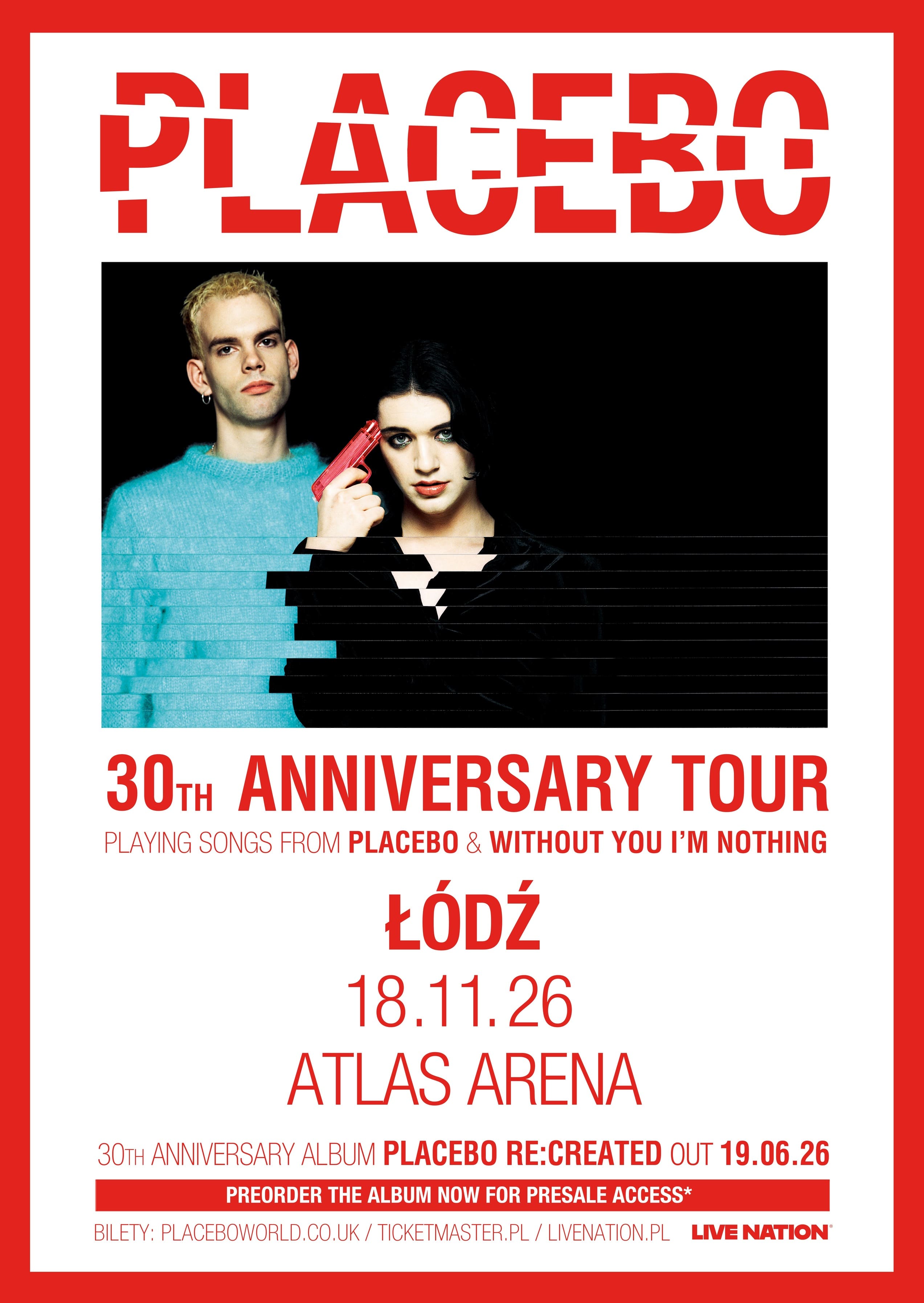 Placebo wystąpi w Polsce!