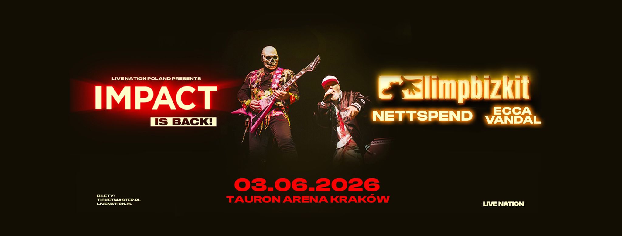 IMPACT wraca w wielkim stylu – Limp Bizkit zagra w Krakowie!