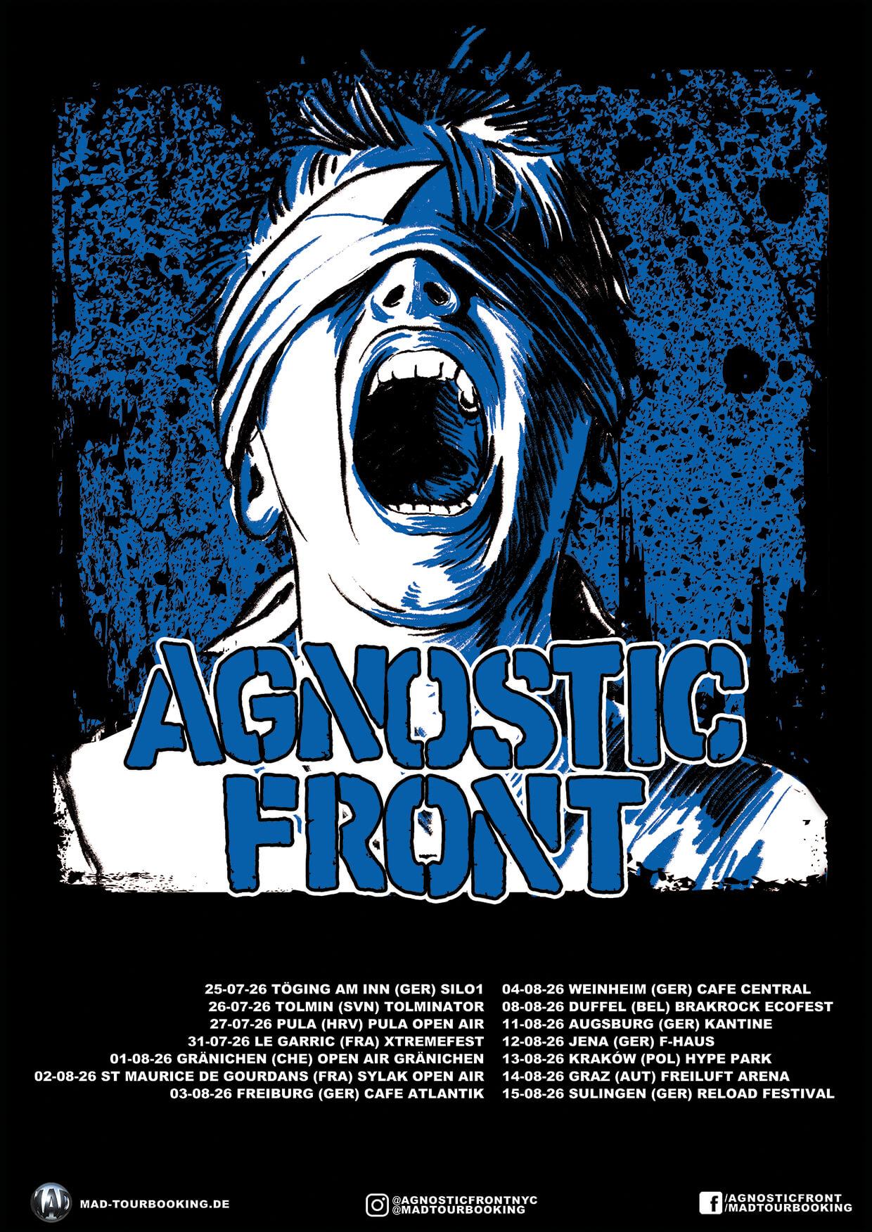 Agnostic Front zagrają w Krakowie – Legenda hardcore wraca do Polski