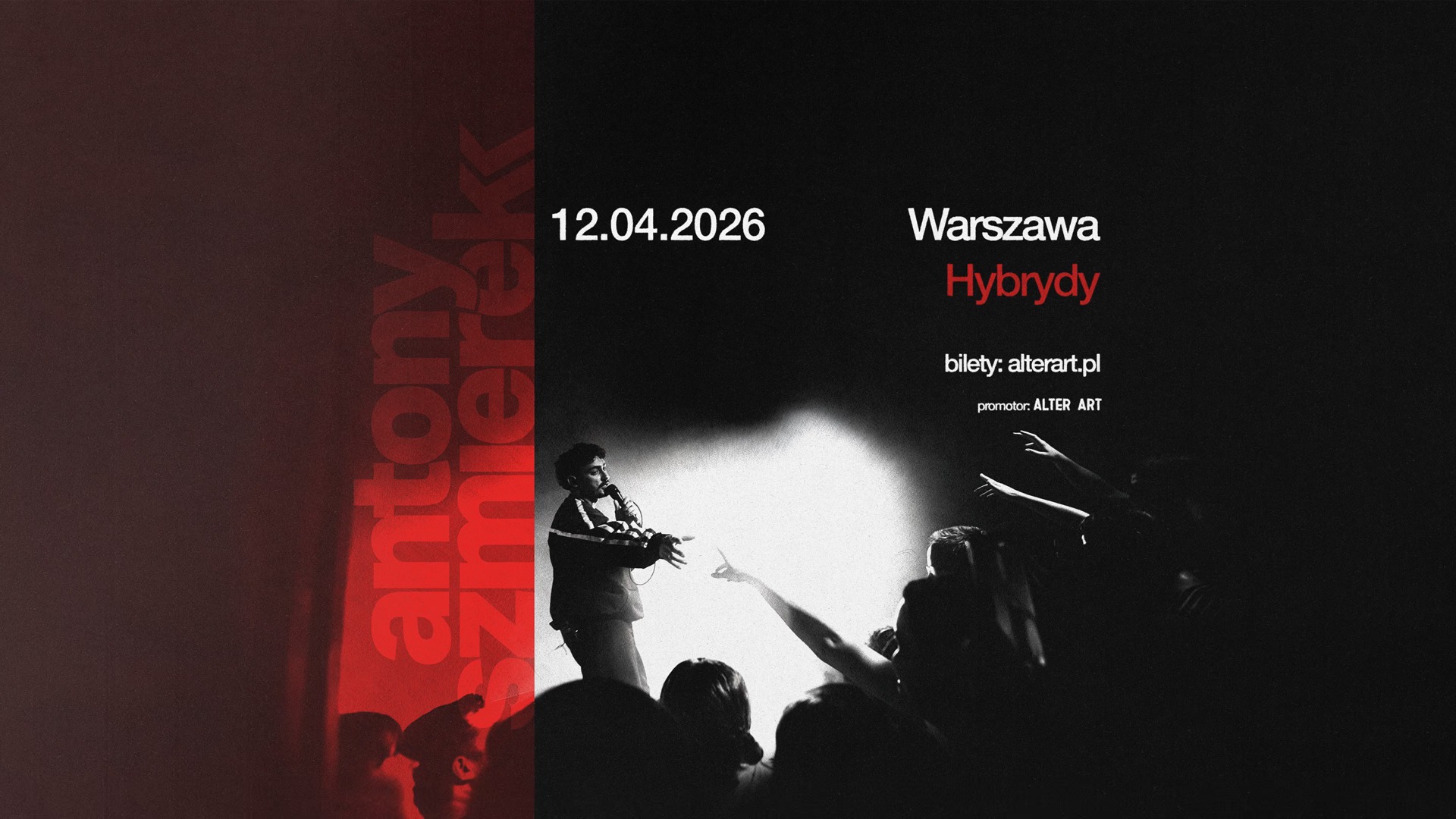 Antony Szmierek na jedynym koncercie w Polsce