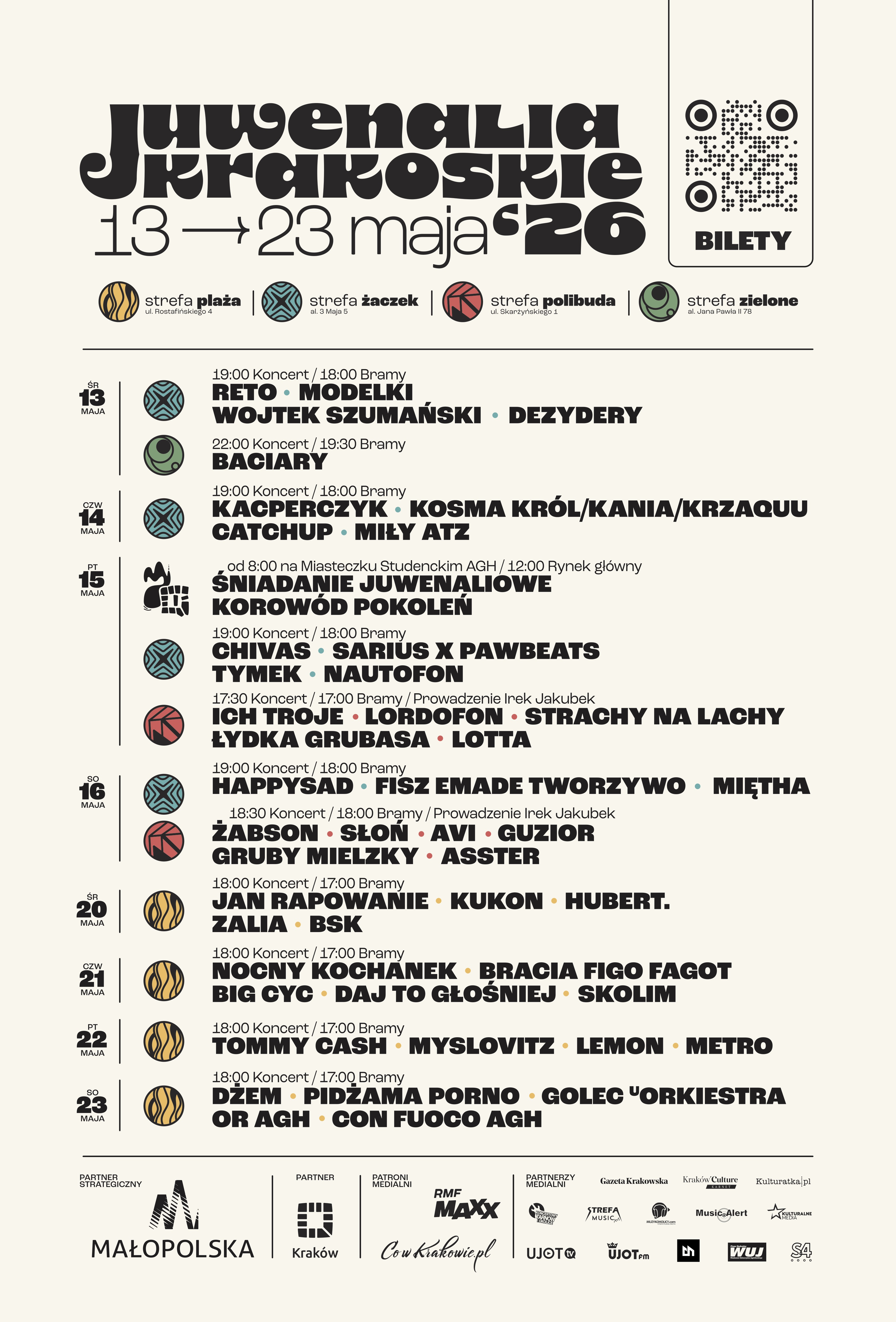 Juwenalia Krakoskie 2026 – znamy cały line up!
