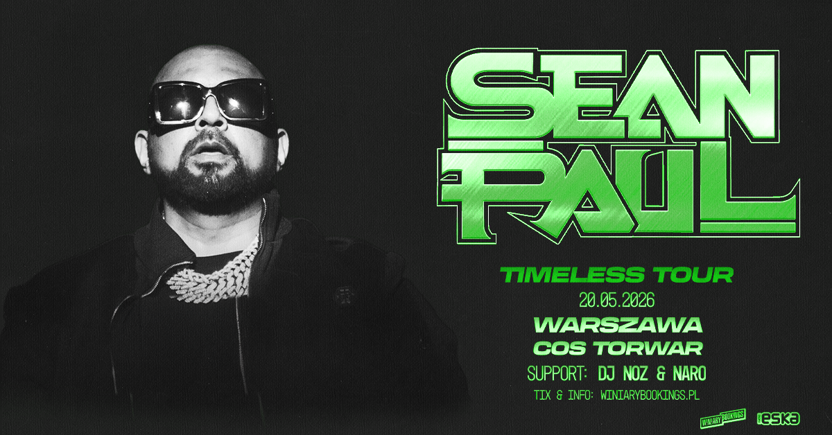 Sean Paul i Noz @ Naro już 20 maja w Warszawie