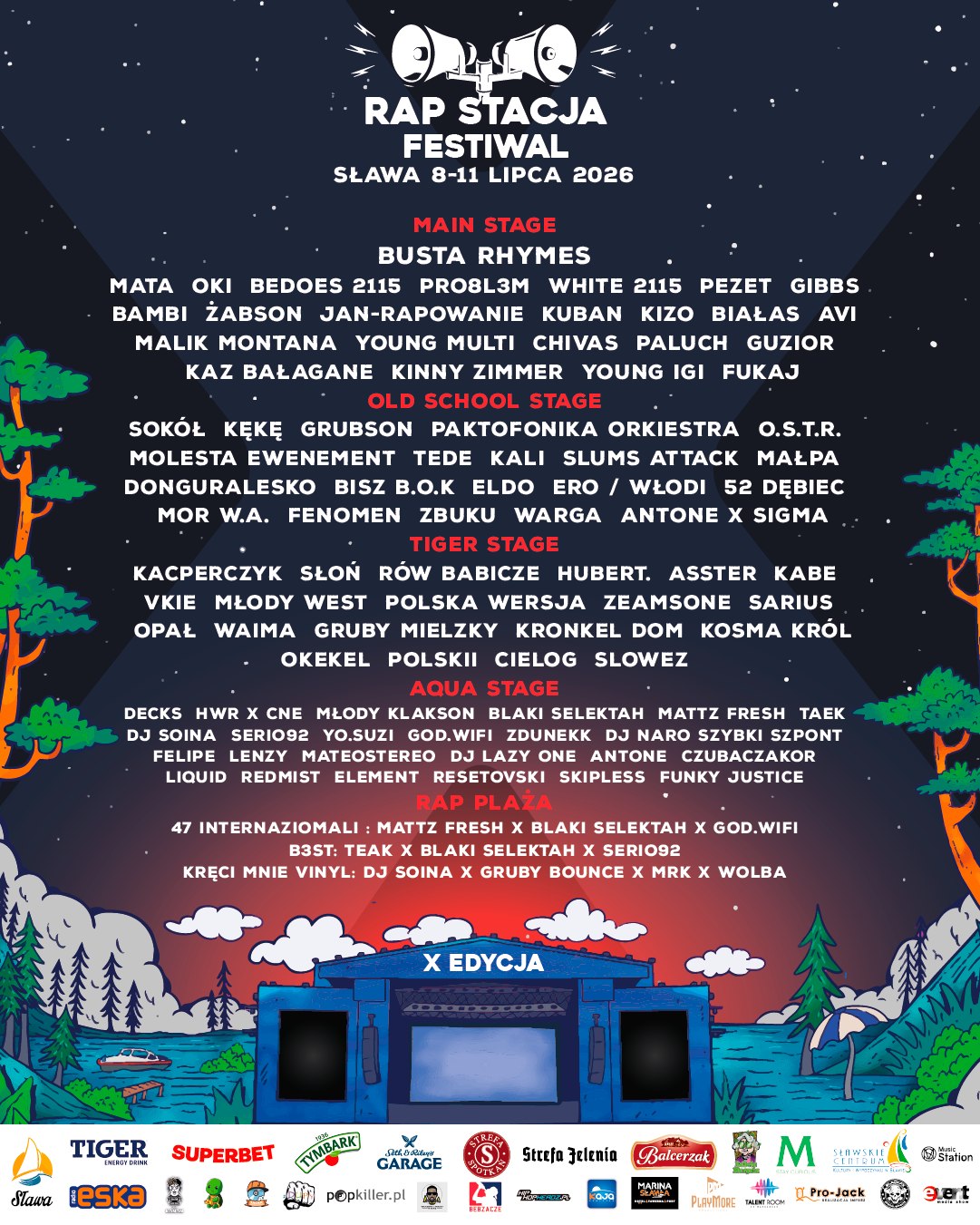 Rap Stacja Festiwal 2026 w Sławie. X edycja i Busta Rhymes