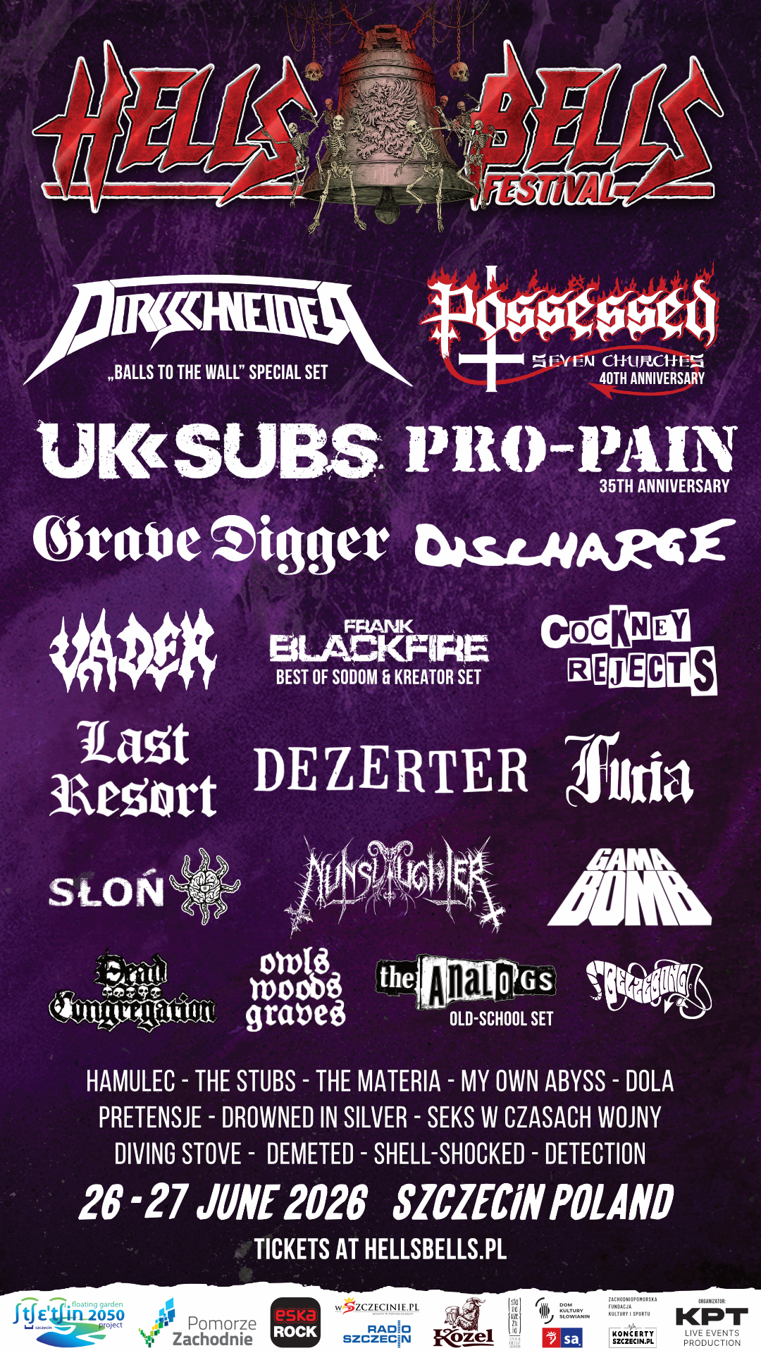Hells Bells Festival 2026 w Szczecinie. Na te koncerty czekamy najbardziej!