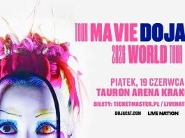grafika z trasy koncertowej "Ma Vie World Tour"