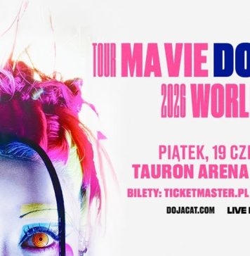 grafika z trasy koncertowej "Ma Vie World Tour"