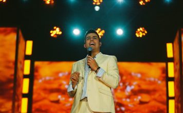 Filip Lato w trakcie koncertu "Lato z Radiem i TVP" Bielsko-Biała