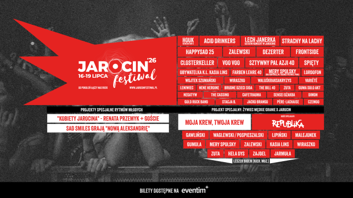 Jarocin Festiwal 2026 plakat
