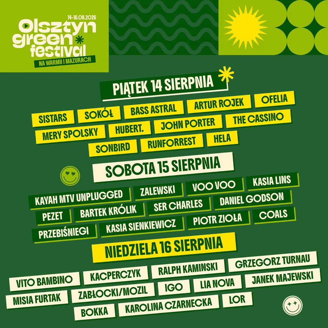 Olsztyn Green Festival 2026: Program i rewolucja eko