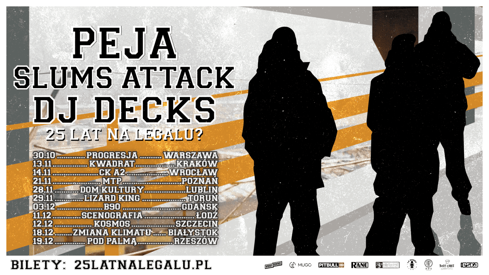 Peja / Slums Attack – jubileuszowa trasa na 25-lecie „Na Legalu?”!