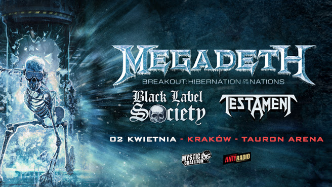 Megadeath Kraków Tauron Arena 2027 Megadeth Kraków Tauron Arena 2027