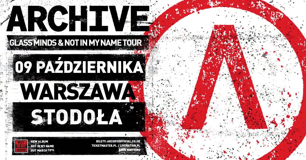 Archive z aż pięcioma koncertami w Polsce jesienią 2027 roku!