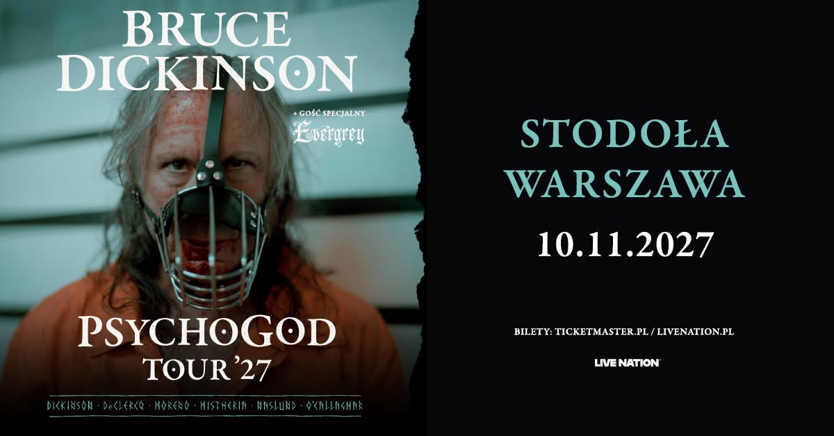 Bruce Dickinson wystąpi w Warszawie!