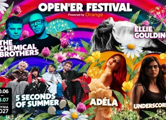 The Chemical Brothers, Ellie Goulding, 5 Seconds of Summer, Adéla i underscores – nowi artyści Open’er Festival 2027