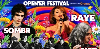 sombr, RAYE, The Neighbourhood i Patti Smith Quartet – artyści ogłoszeni na Open’er Festival 2027.