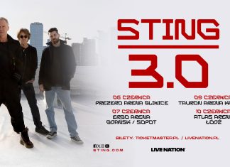 Sting podczas koncertu – trasa STING 3.0, cztery koncerty w Polsce w czerwcu 2027 roku.