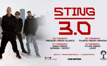 Sting podczas koncertu – trasa STING 3.0, cztery koncerty w Polsce w czerwcu 2027 roku.